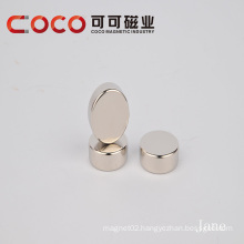 Galvanized Bright Round Cake Shape Magnet/ Small Ring Coated Magnet